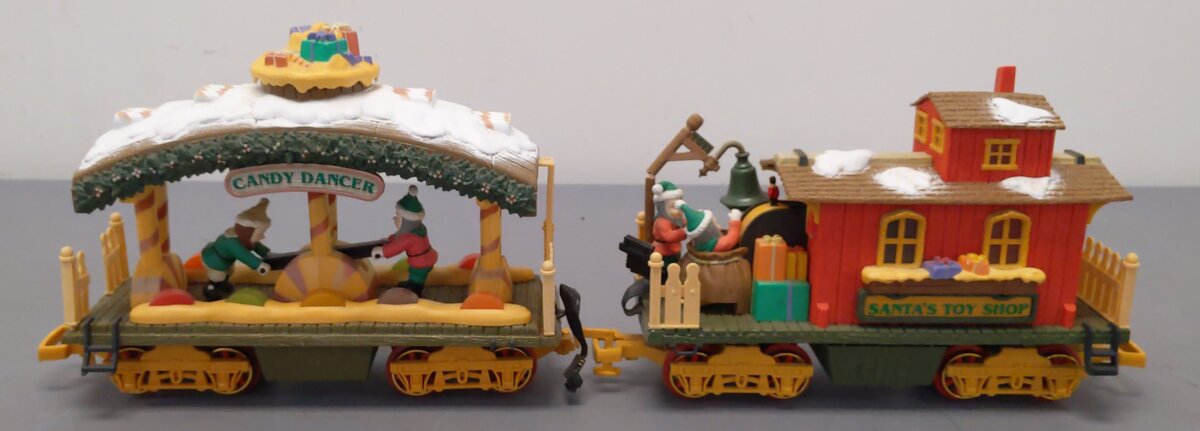 New Bright 380 G Scale Holiday Express Animated Steam Train Set EX