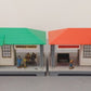 Noma Vintage O Green Roof & Red Roof Railroad Stations: 450, 450 [2] VG