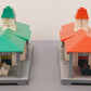 Noma Vintage O Green Roof & Red Roof Railroad Stations: 450, 450 [2] VG