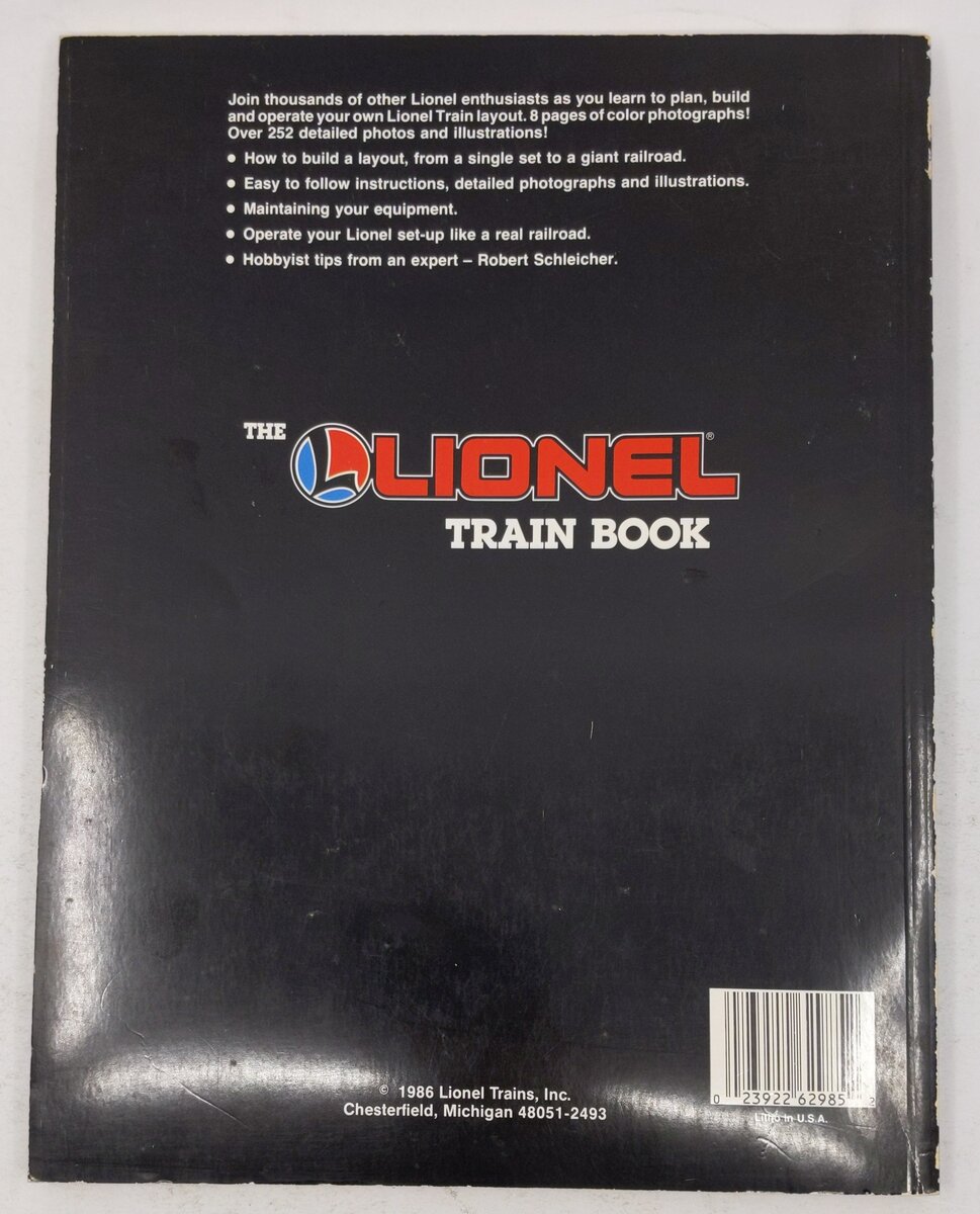 The Lionel train book Paperback By Robert Schleicher VG