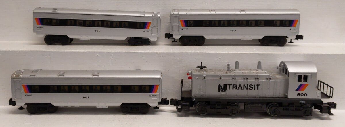 Lionel 6-11828 O NJ Transit Diesel Passenger Car Set VG/Box