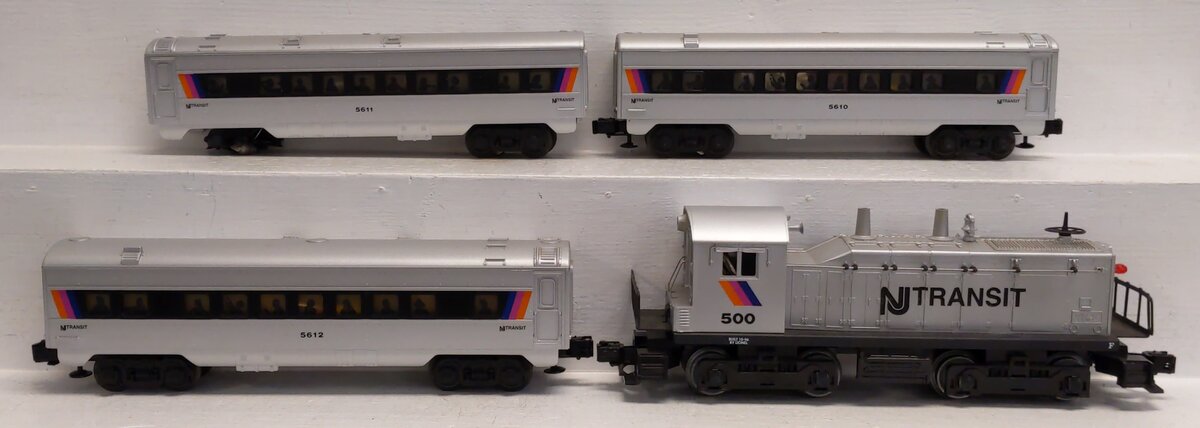 Lionel 6-11828 O NJ Transit Diesel Passenger Car Set VG/Box