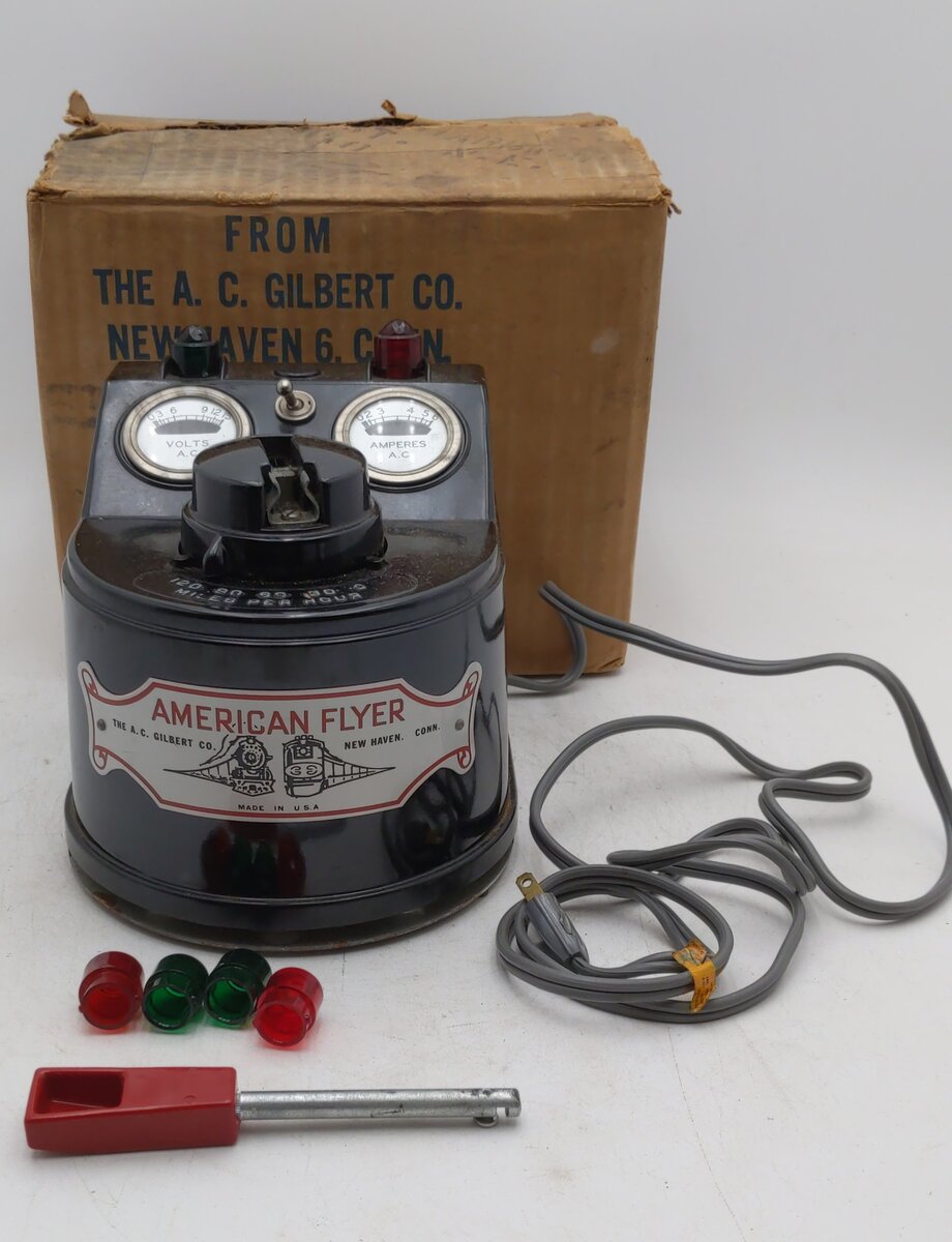 American Flyer 19B Vintage S 300 Watt Train Transformer 110V VG/Box