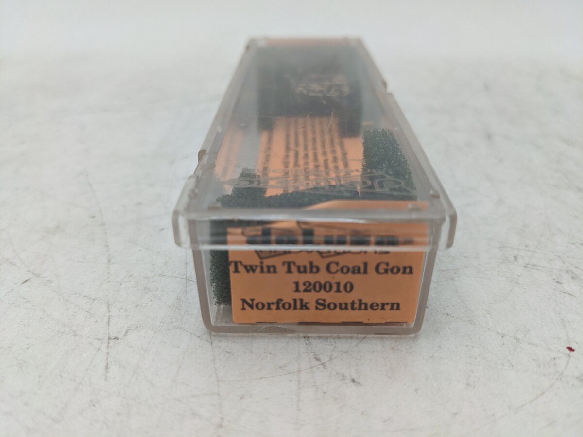 Deluxe Innovations 120010 N Scale Norfolk Southern Twin-Tub Coal Gondola #10478