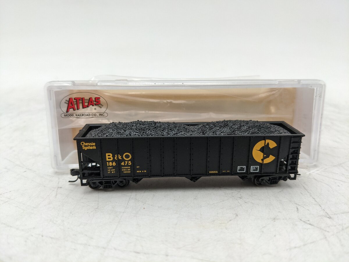 Atlas 50001331 N Scale Baltimore & Ohio Hopper #186475