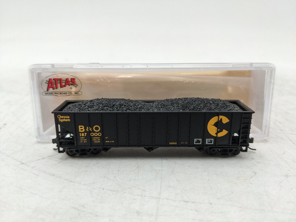 Atlas 50001332 N Scale Baltimore & Ohio 90 Ton Hopper #187000