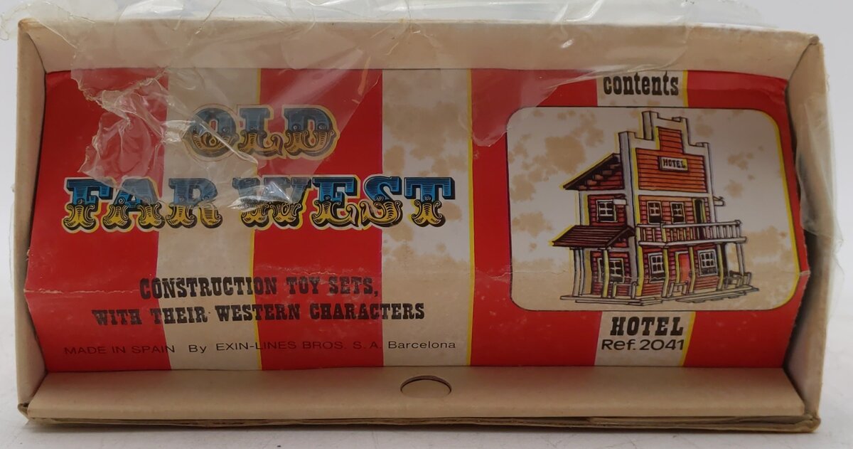Old Far West 2041 HO Scale Hotel Building Kit VG/Box