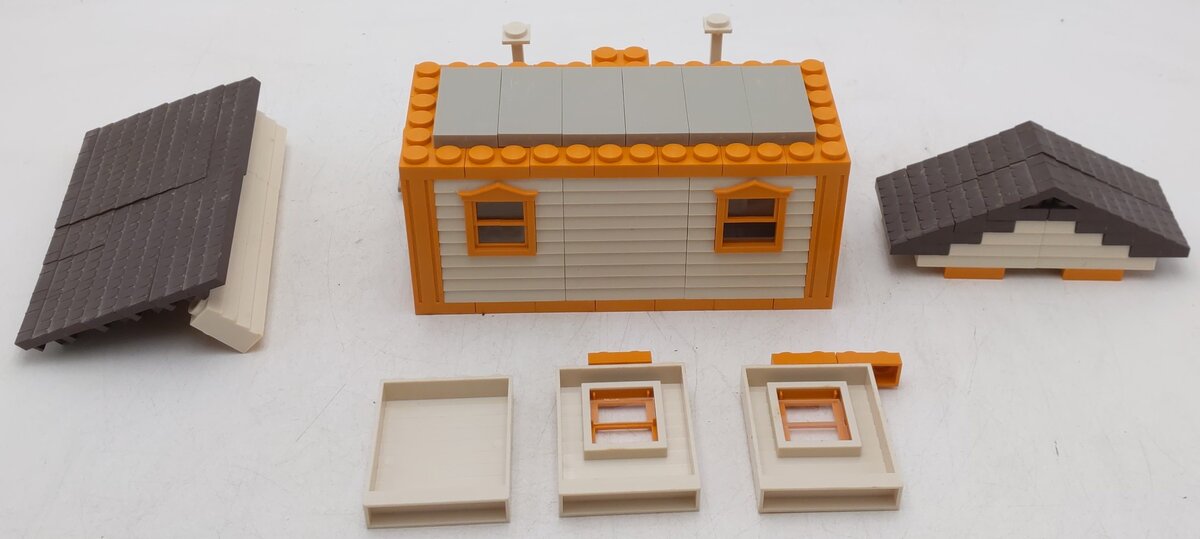 Old Far West 2031 HO Scale Bank Building Kit VG/Box