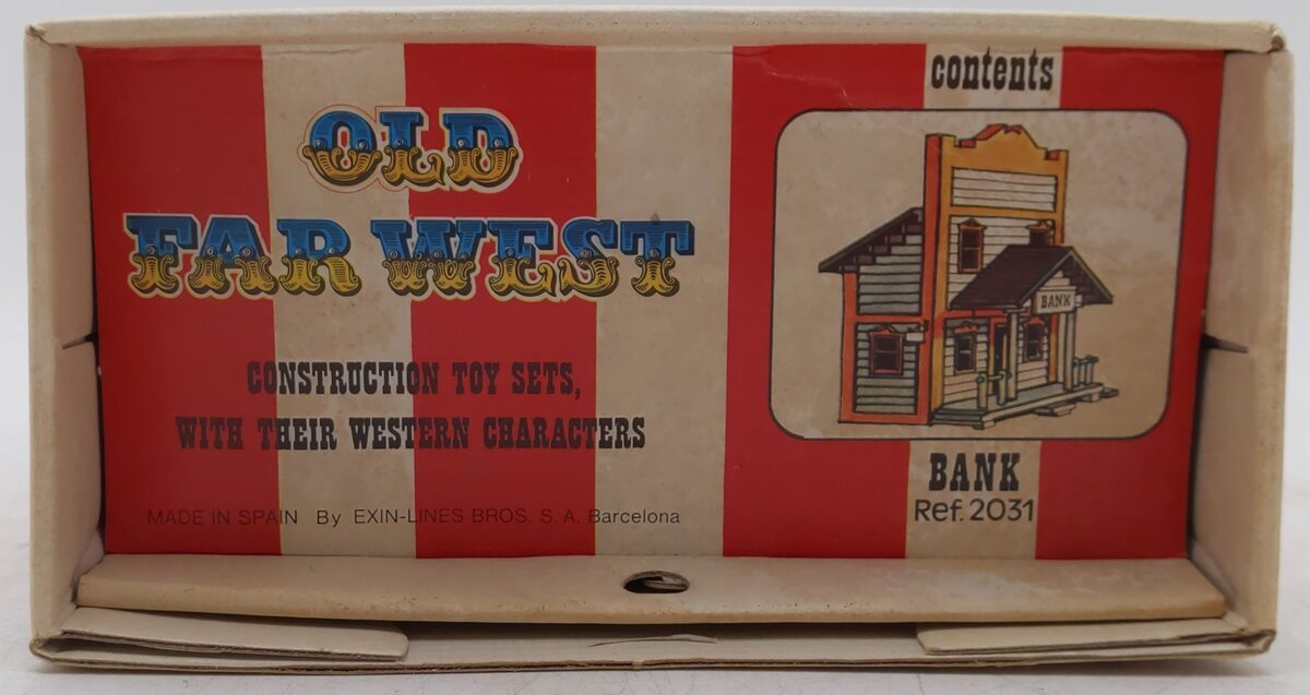 Old Far West 2031 HO Scale Bank Building Kit VG/Box