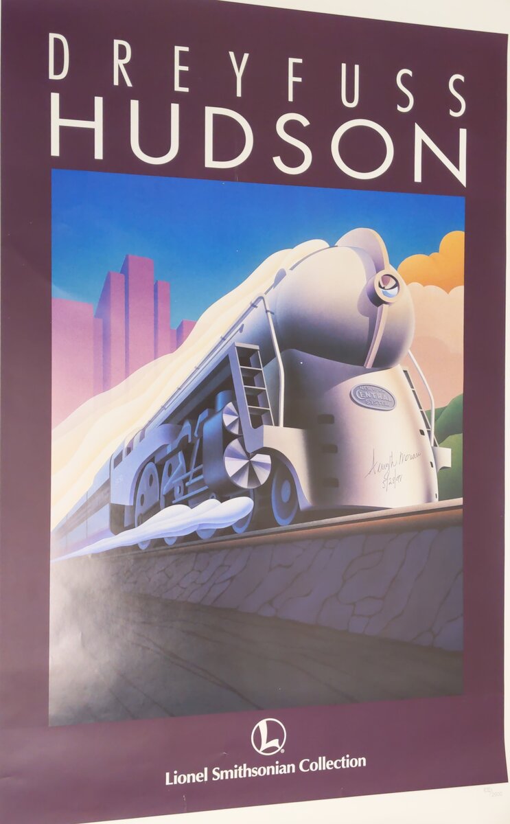 Lionel Smithsonian Dreyfuss Hudson Project Poster VG/Box