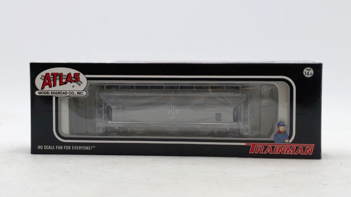 Atlas 18961A HO Scale Boston & Maine (BM) 3560 Centerflow Hopper #5752