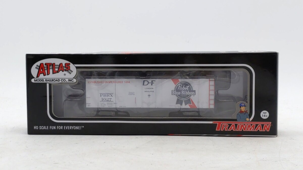 Atlas 20006331 HO Scale Pabst Blue Ribbon 40' Plug Door Boxcar #1027