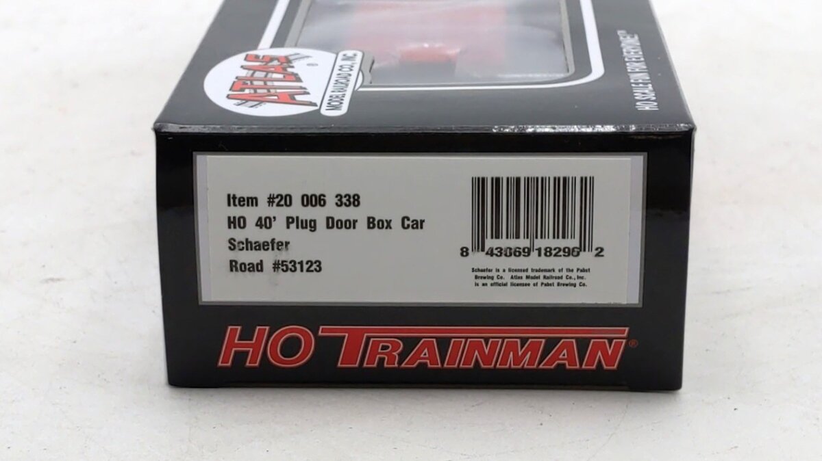 Atlas 20006338 HO Scale Schaefer 40' Plug Door Boxcar #53123