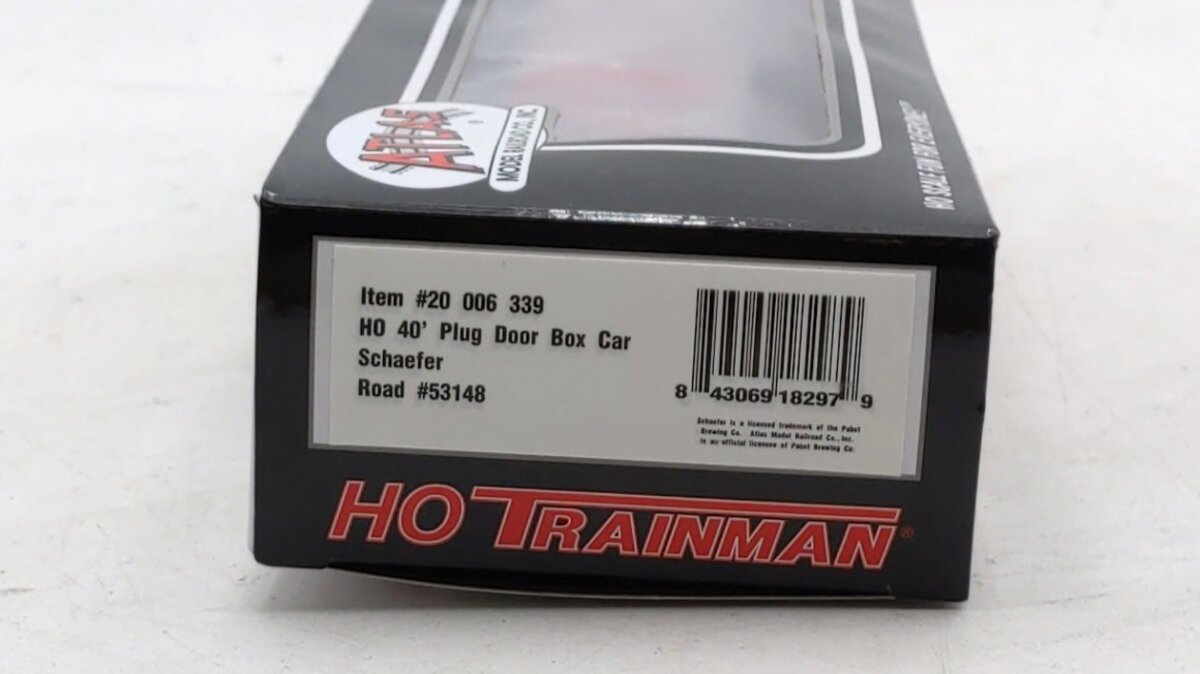 Atlas 20006339 HO Scale Schaefer 40' Plug Door Boxcar #53148