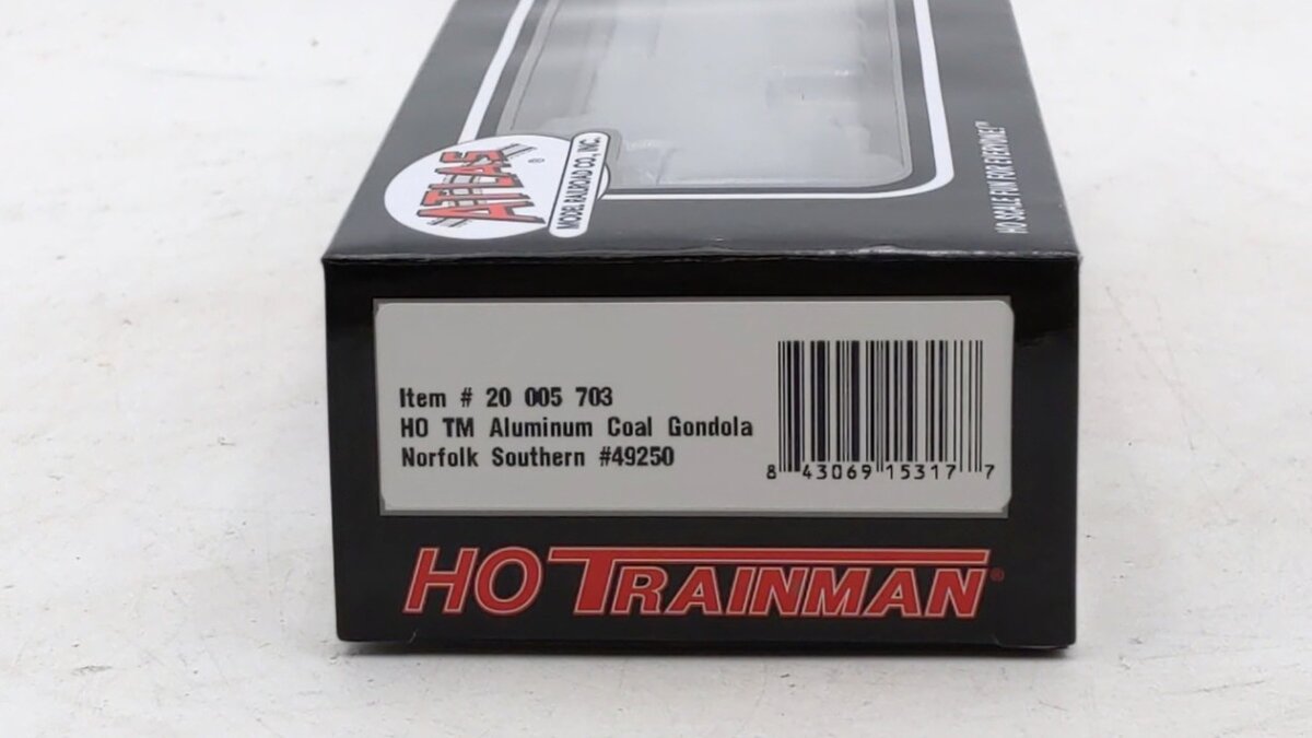 Atlas 20005703 HO Scale Norfolk Southern Aluminum Coal Gondola #49250