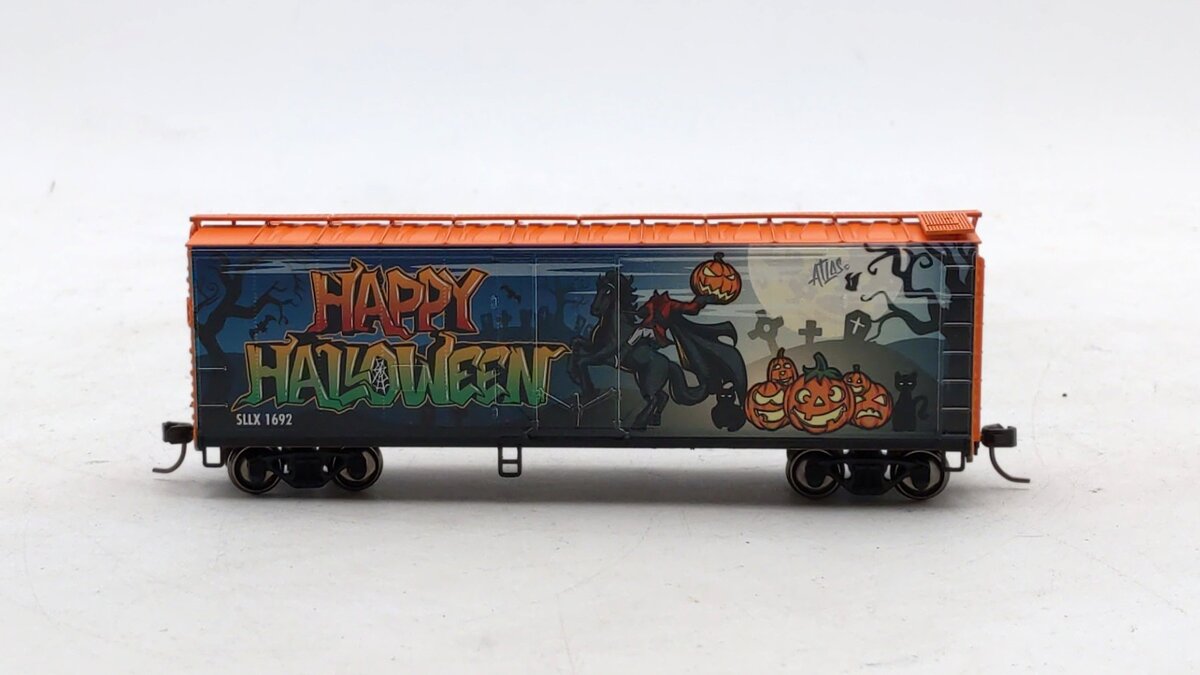 Atlas 20006765 HO SSLX Halloween Special 40' Plug Door Boxcar #1692 LN/Box
