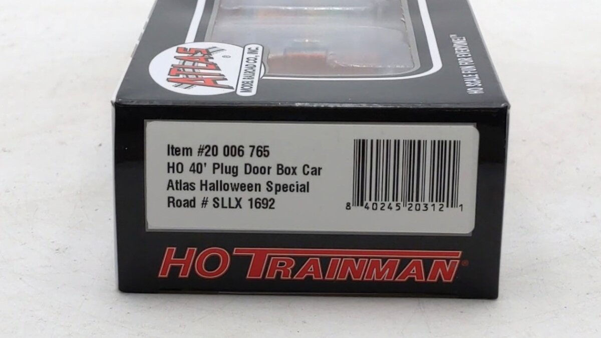 Atlas 20006765 HO SSLX Halloween Special 40' Plug Door Boxcar #1692 LN/Box