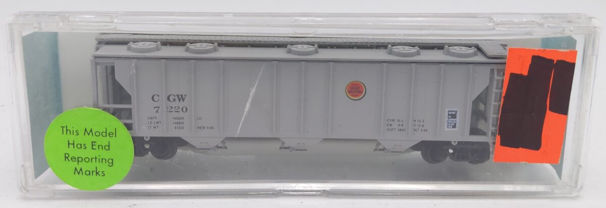 Atlas 50002901 N CGW General American 3500 Dry-Flo 3-Bay Covered Hopper #7720