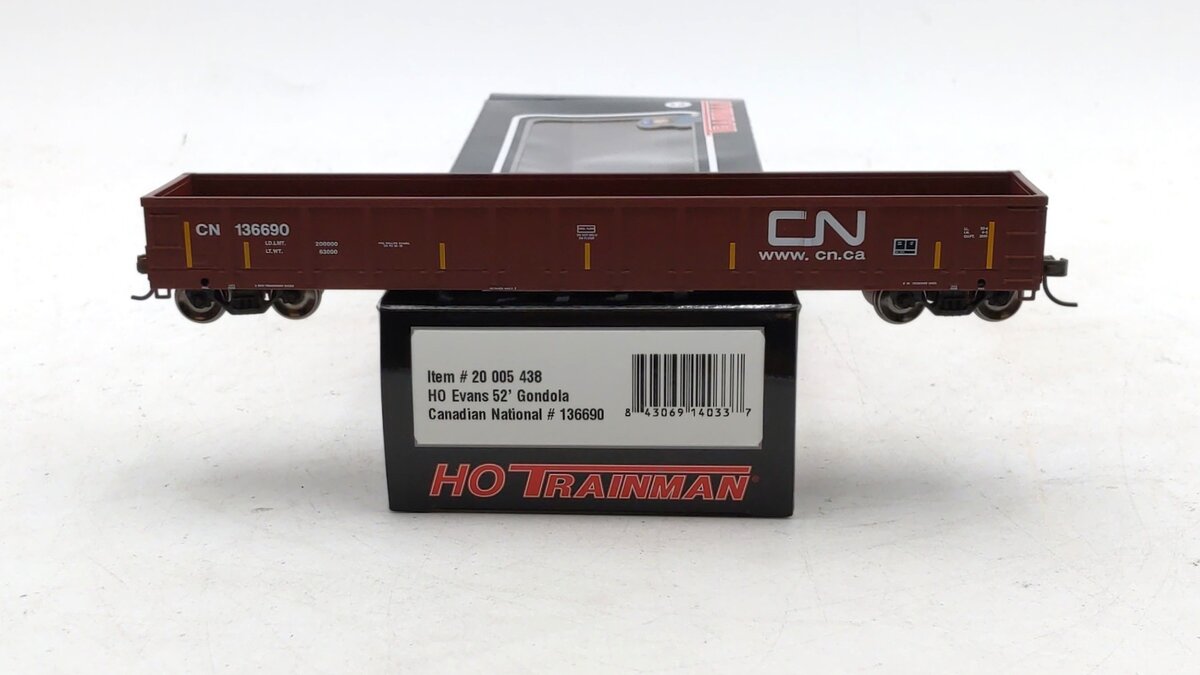 Atlas 20005438 HO Canadian National Trainman® Evans 52'6" Gondola #136690