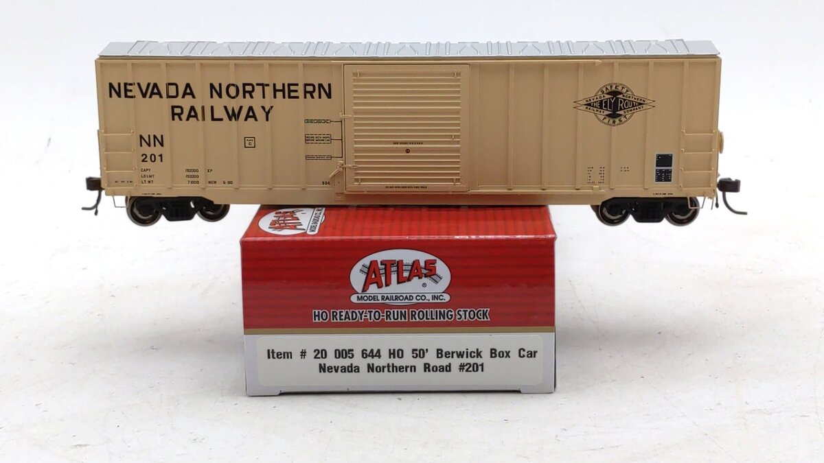 Atlas 20005644 HO Scale Nevada Northern Railway 50' Berwick Boxcar #201