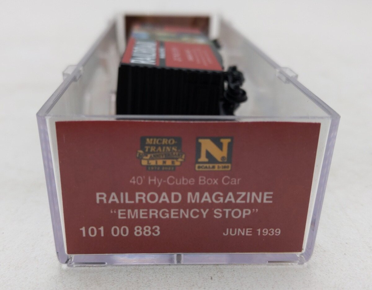 Micro-Trains 10100883 N Railroad Magazine "Emergency Stop" June 1939 Boxcar