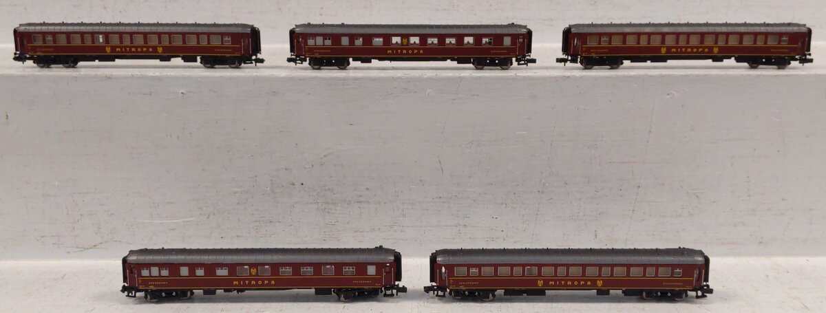 Arnold N Scale Assorted Mitropa Passenger Cars [5] EX