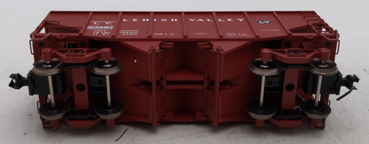 Atlas 7758-4 O Lehigh Valley 55 Ton Fishbelly Hopper #25287 (2 Rail) EX/Box