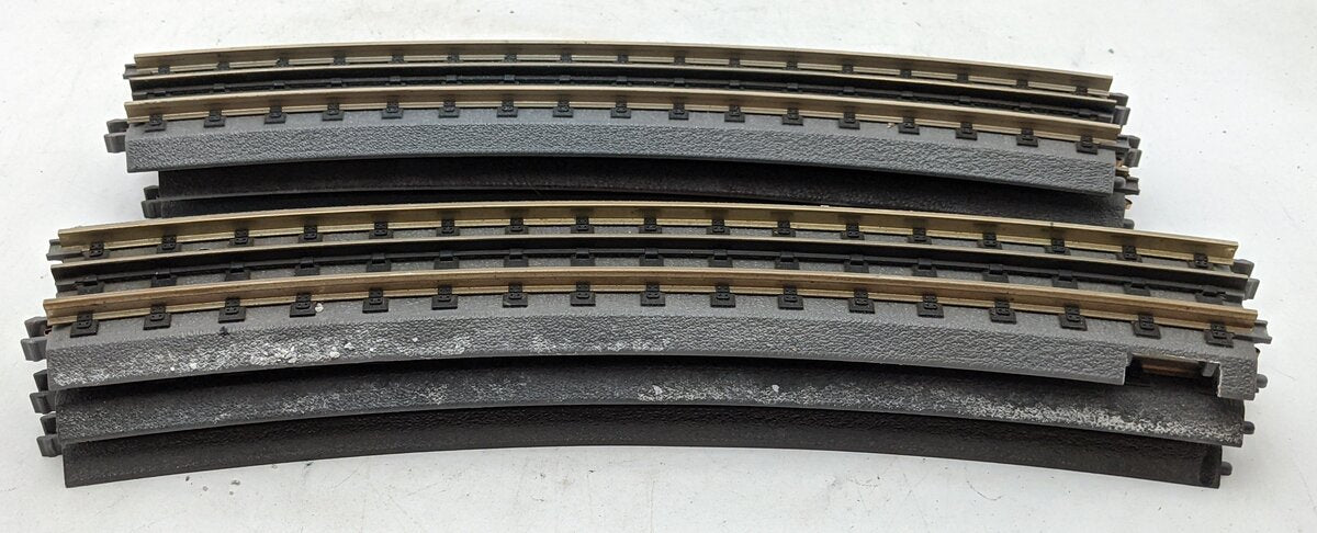 MTH 40-1010 O RealTrax 0-72 Curved Track w/Hollow Rails [6] EX