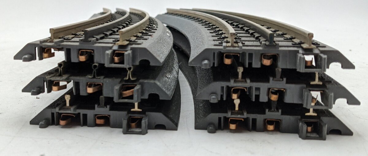 MTH 40-1010 O RealTrax 0-72 Curved Track w/Hollow Rails [6] EX