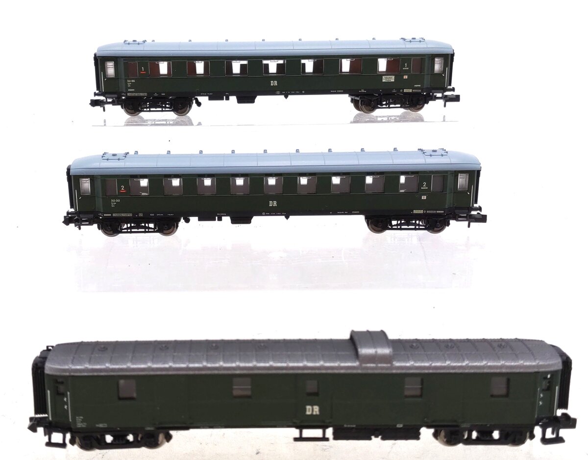 Fleischmann & Arnold N Scale Assorted Passenger Cars [3] EX
