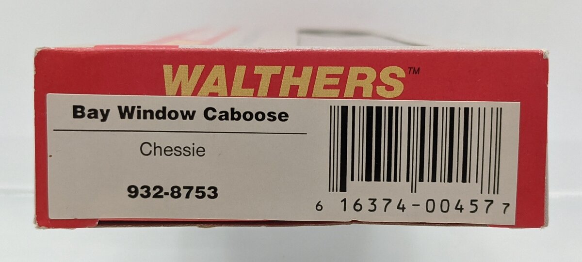Walthers 932-8753 N Scale C&O Chessie System Bay Window Caboose #904122