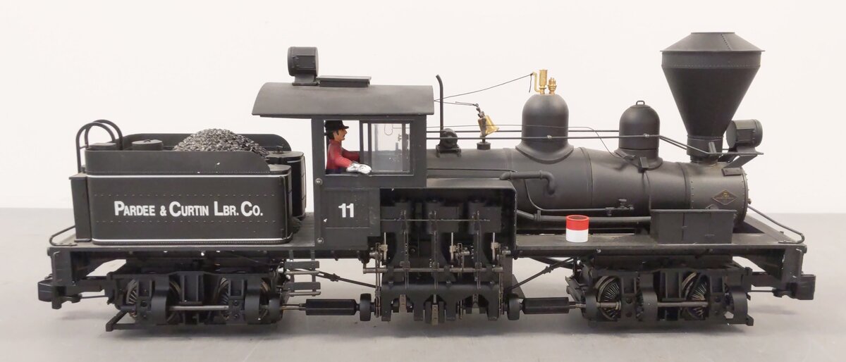 Bachmann 81196 G Pardee & Curtin Lumber Co. 2-Truck Shay Steam Locomotive #11 VG/Box