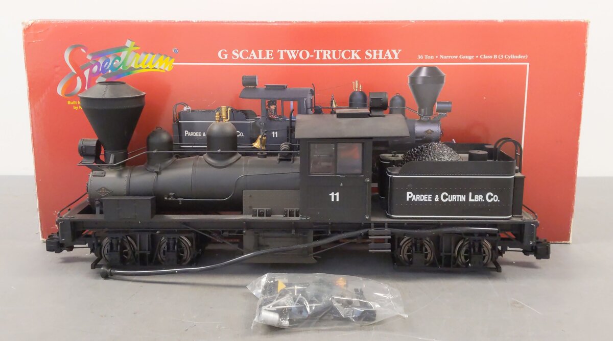 Bachmann 81196 G Pardee & Curtin Lumber Co. 2-Truck Shay Steam Locomotive #11 VG/Box