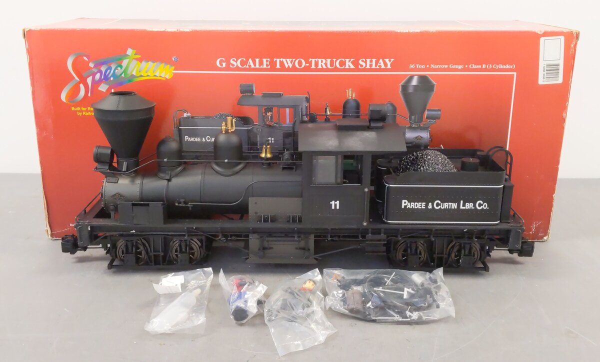 Bachmann 81196 G Pardee & Curtin Lumber Co. 2-Truck Shay Steam Locomotive #11 EX/Box