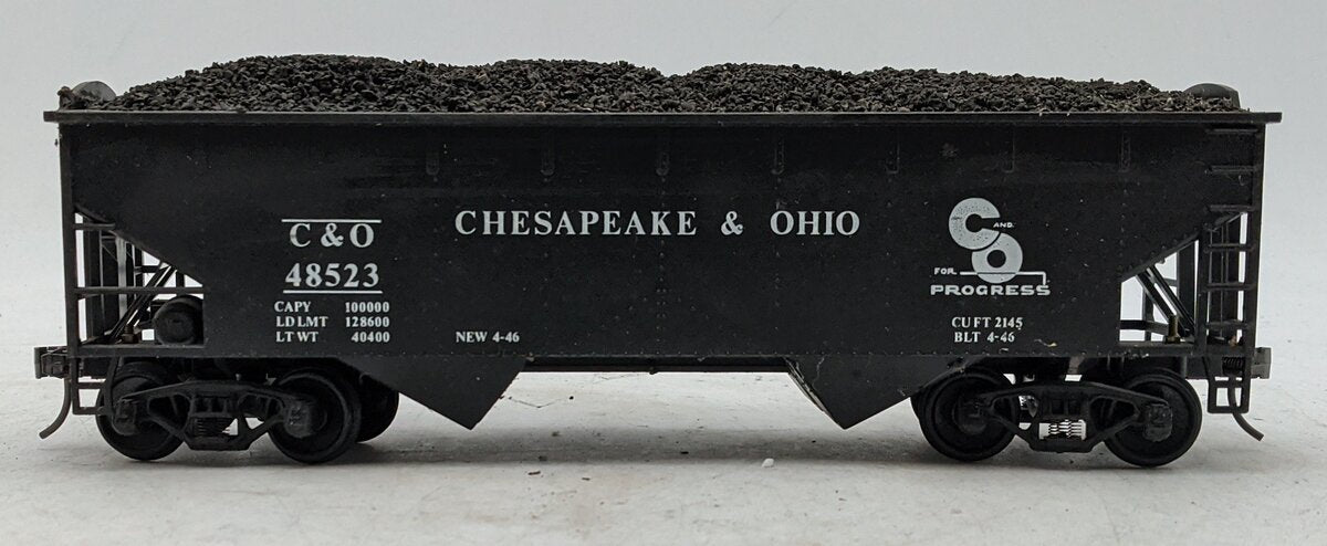 Weaver 902 O Scale Chesapeake & Ohio Offset 2 Bay Hopper #48523 [2 Rail] EX/Box