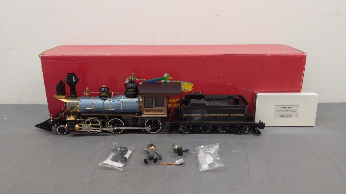 Bachmann 81495 1:20.3 Narrow Gauge Baldwin 2-6-0 Mogul Steam Locomotive & Tender EX/Box