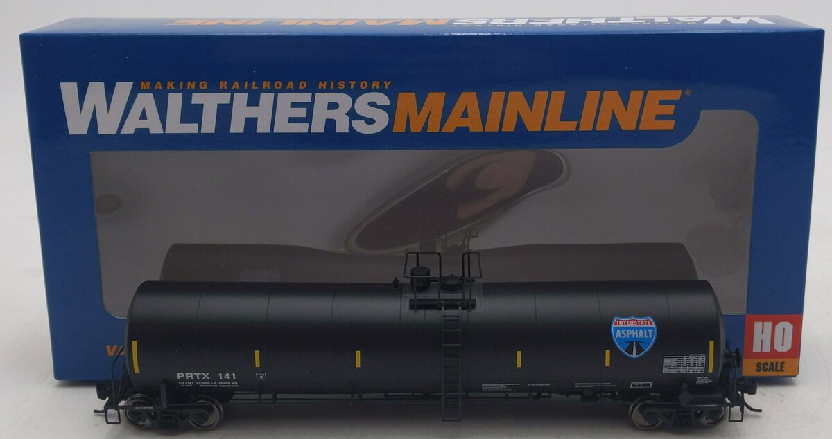 Walthers 910-1271 HO PRTX 25,000-Gallon Tanker #141 NIB