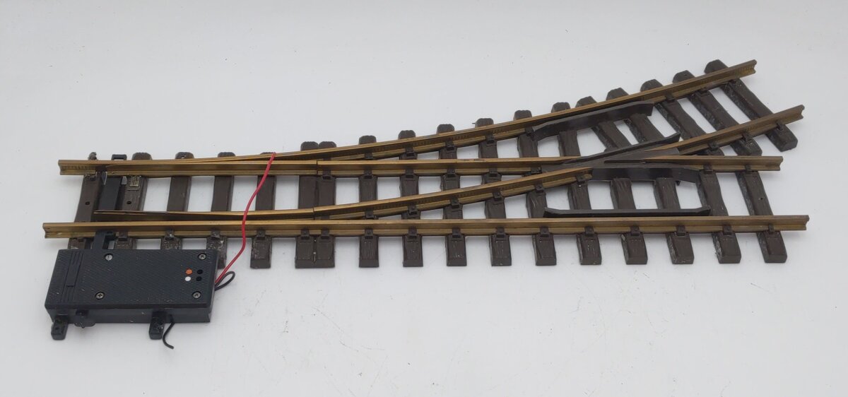 LGB 1615 G Scale R3 22.5° Left Hand Remote Switch Turnout VG