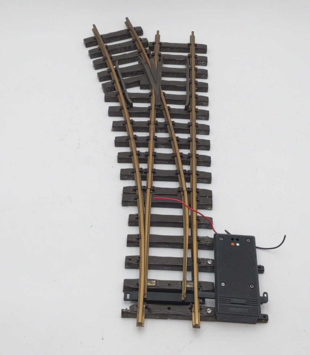 LGB 1615 G Scale R3 22.5° Left Hand Remote Switch Turnout VG