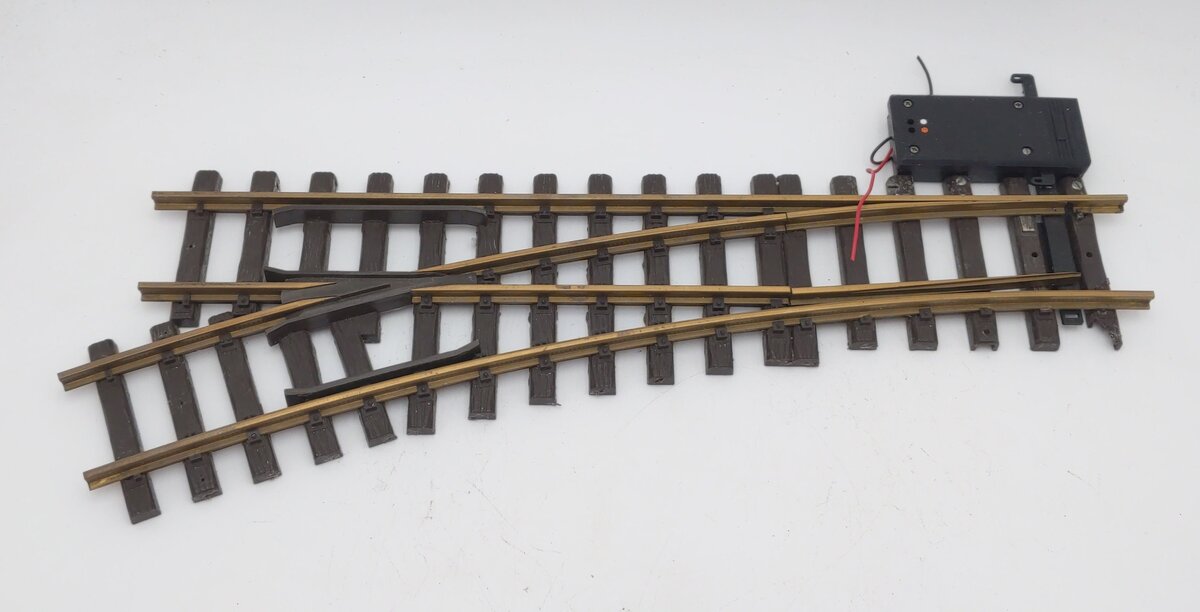 LGB 1615 G Scale R3 22.5° Left Hand Remote Switch Turnout VG