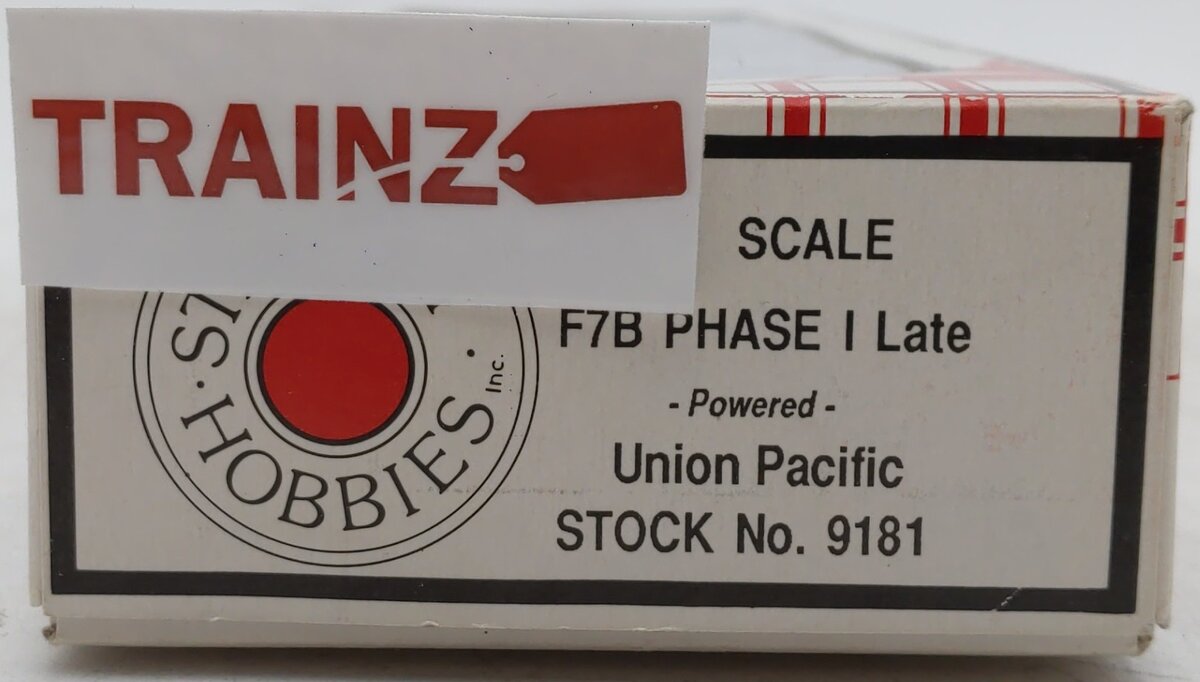 Stewart 9181 HO Union Pacific F7B Phase I Late Powered Diesel Locomotive LN/Box