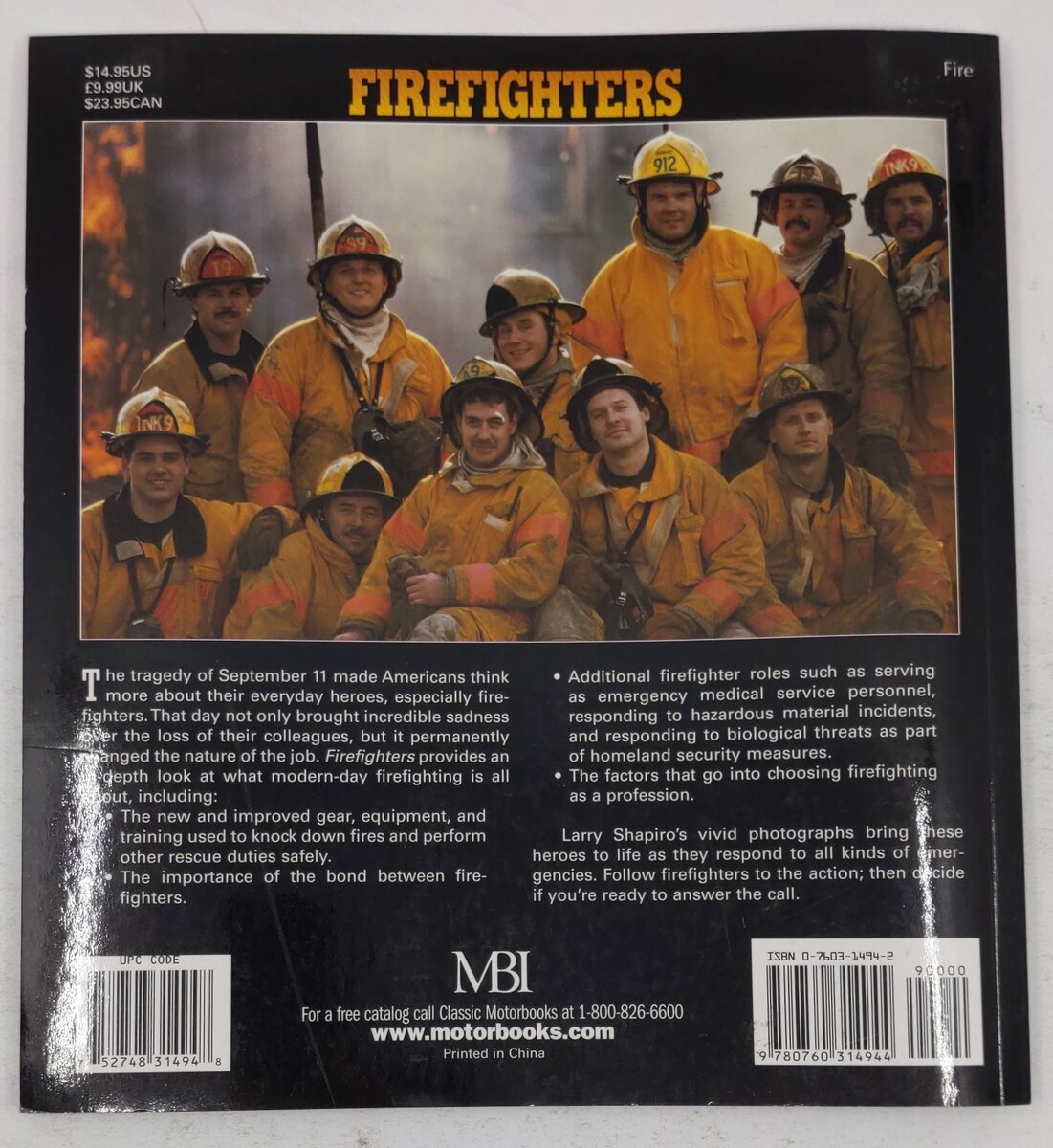 Firefighters Paperback Book By Larry Shapiro EX