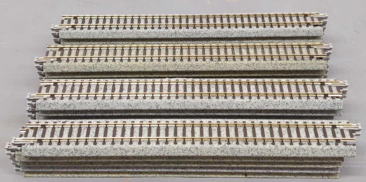 Kato 20-010 N Scale UniTrack 186 mm 7 5/16" Straight Track Sections (20) VG