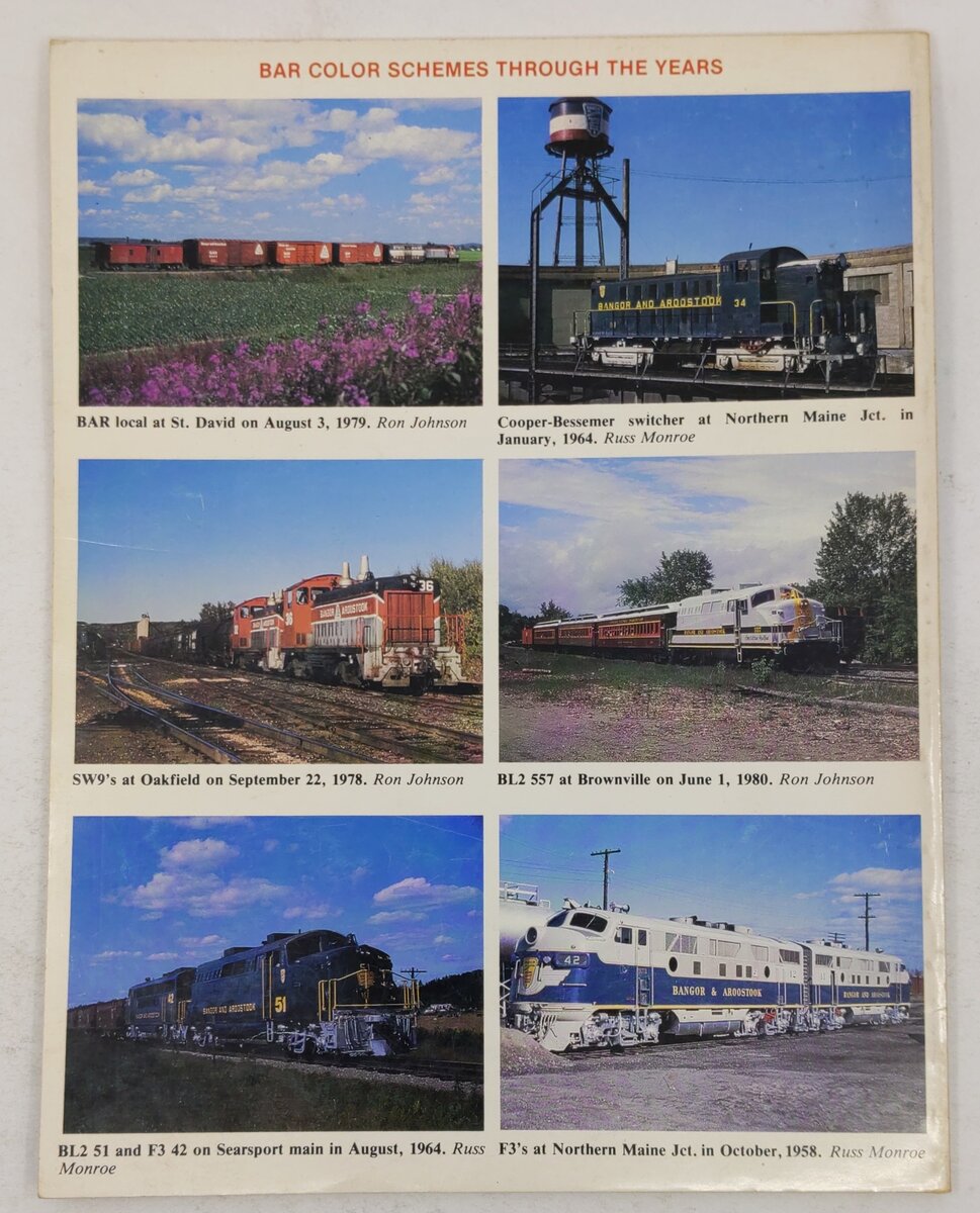Bangor & Aroostook Railroad Paperback Book By Ron Johnson VG