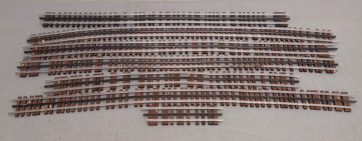 Gargraves O "Phantom" Tinplate Track Sections w/ Wooden Ties [7]