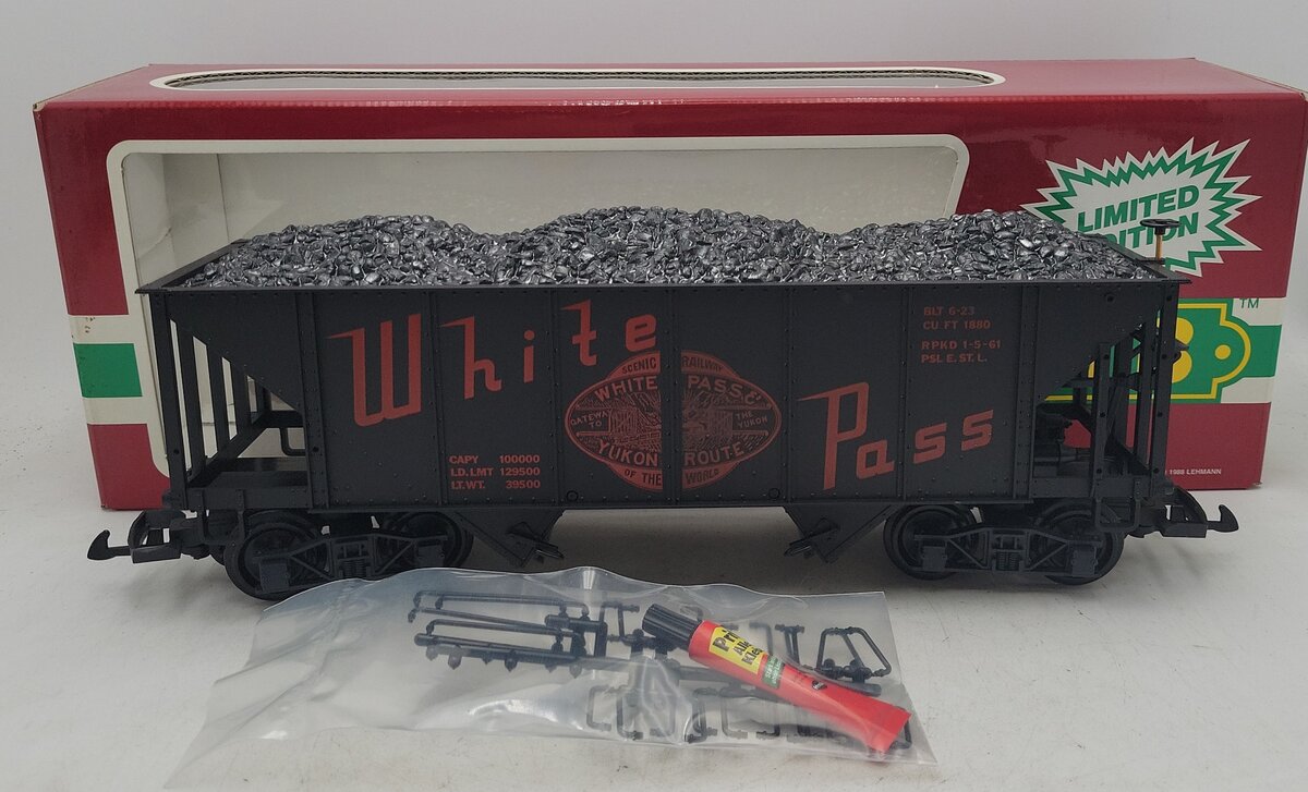 LGB 4076- W 02 G scale White Pass Coal Hopper LN/Box