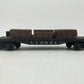 Lionel 6424 Vintage O Flatcar with 2 Red Automobiles W/Load VG