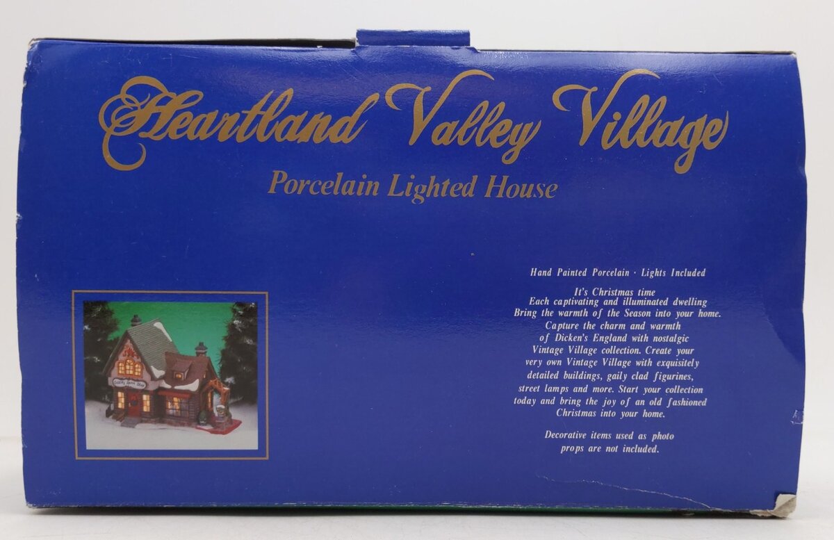Heartland Valley Village "Cassidy Sport Shop" Deluxe Porcelain Lighted House EX/Box