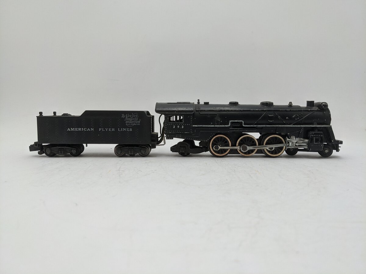 American Flyer 293 Vintage S NY, NH & Hartford 4-6-2 Steam Locomotive & Tender VG