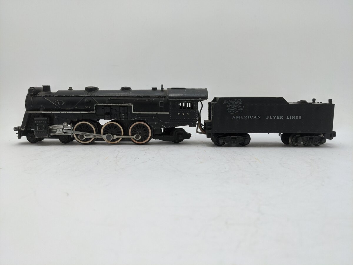 American Flyer 293 Vintage S NY, NH & Hartford 4-6-2 Steam Locomotive & Tender VG